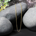 14k Yellow Gold Round Box Chain (1.30 mm) by Avera Group