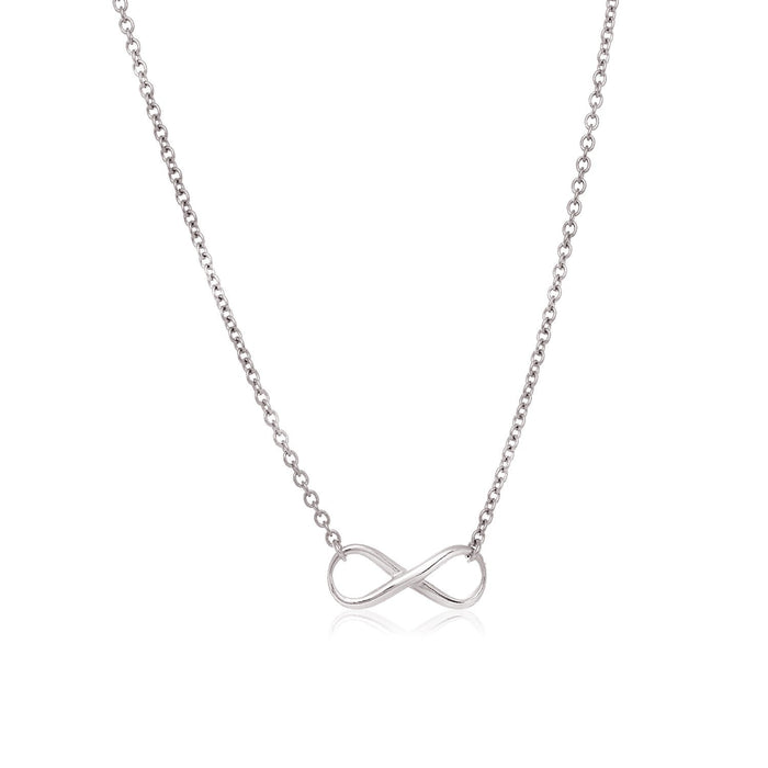 Sterling Silver Infinity Symbol Necklace by Avera Group