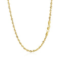 14k Yellow Gold Light Rope Chain (2.50 mm) by Avera Group