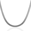 14k White Gold Super Flex Herringbone Chain (4.60 mm) by Avera Group