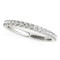14k White Gold Pave Set Diamond Wedding Ring (1/4 cttw) by Bids.com