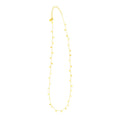 14K Yellow Gold Necklace with Dangling Hearts by Avera Group
