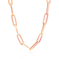 14K Rose Gold Wide Paperclip Chain (6.10 mm) by Avera Group