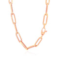 14K Rose Gold Wide Paperclip Chain (6.10 mm) by Avera Group
