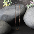 14K Rose Gold Fine Paperclip Chain (1.50 mm) by Avera Group