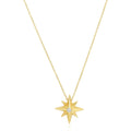 14k Yellow Gold High Polish North Star Necklace by Avera Group