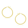 10k Yellow Gold Polished Hoop Earrings (2x30mm)