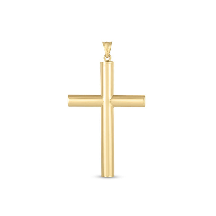 14k Yellow Gold High Polish Classic Cross Pendant by Avera Group