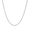 10k White Gold Solid Diamond Cut Rope Chain 1.4mm by Bids.com