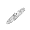14k White Gold Diamante Flex Bracelet by Avera Group