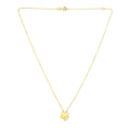 14K Yellow Gold Four Leaf Clover Necklace by Avera Group