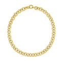 14k Yellow Gold Round Link Chain Necklace by Avera Group