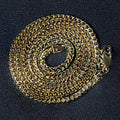 14k Yellow Solid Gold Diamond Cut Round Franco Chain (2.70 mm) by Avera Group