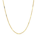 Diamond Cut Bar Links Pendant Chain in 14k Yellow Gold (1.3mm) by Avera Group