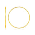 Endless Hoop Style Earring in 14K Yellow Gold by Avera Group