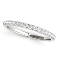 14k White Gold Diamond Scallop Setting Wedding Band (1/3 cttw) by Bids.com