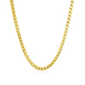 14k Yellow Solid Gold Diamond Cut Round Franco Chain (3.10 mm) by Avera Group