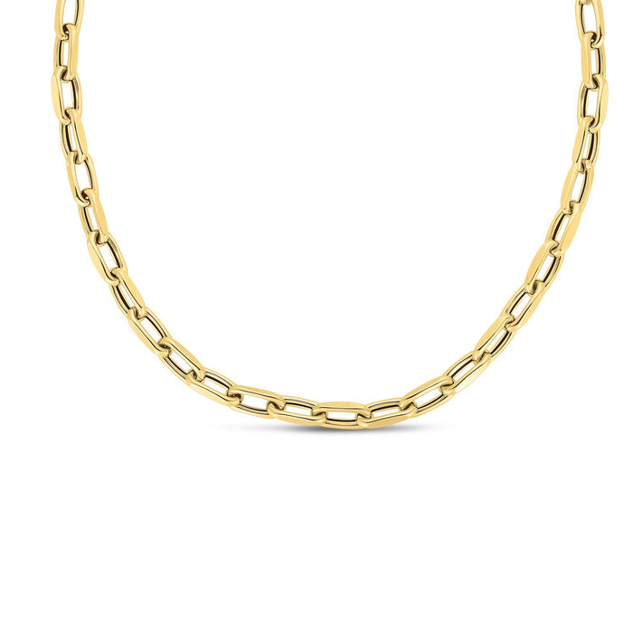 14k Yellow Gold French Cable Link Necklace (6mm) by Avera Group