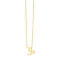 14K Yellow Gold Capricorn Necklace by Avera Group