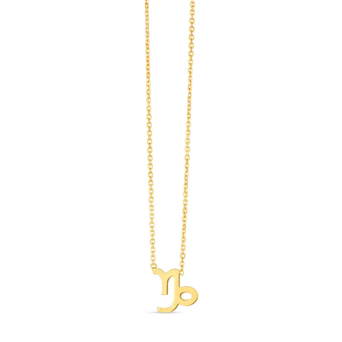14K Yellow Gold Capricorn Necklace by Avera Group