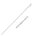 14k White Gold Singapore Chain (1.30 mm) by Avera Group