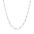 14k White Gold Singapore Chain (1.30 mm) by Avera Group