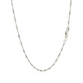 14k White Gold Singapore Chain (1.30 mm) by Avera Group