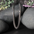 14k White Gold Classic Miami Cuban Solid Chain (5.00 mm) by Avera Group