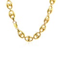 14k Yellow Gold Puffed Mariner Link Chain (11.00 mm) by Avera Group