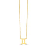 14K Yellow Gold Gemini Necklace