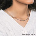 18k White Gold Diamond Cut Cable Link Chain (2.60 mm) by Avera Group