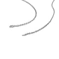 18k White Gold Diamond Cut Cable Link Chain (2.60 mm) by Avera Group