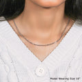 18k White Gold Diamond Cut Cable Link Chain (2.60 mm) by Avera Group