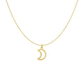 14k Yellow Gold Necklace with Moon by Avera Group