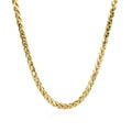 14k Yellow Gold Diamond Cut Round Franco Chain (3.20 mm) by Avera Group