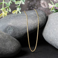 14k Yellow Gold Round Wheat Chain (0.60 mm) by Avera Group