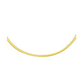 2.5mm 14k Two Tone Gold Reversible Omega Necklace by Bids.com