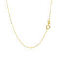 14k Yellow Gold Necklace with Eight Pointed Star and Beads by Avera Group