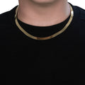 6.0mm 14k Yellow Gold Super Flex Herringbone Chain by Avera Group