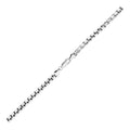 4.4mm Sterling Silver Rhodium Plated Round Box Chain by Avera Group
