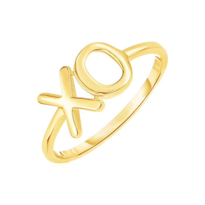 14k Yellow Gold with XO Ring by Avera Group