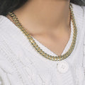 14k Yellow Gold Classic Miami Cuban Solid Chain (10.10 mm) by Avera Group
