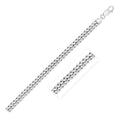 Sterling Silver Rhodium Plated Miami Cuban Chain 6.2mm by Avera Group