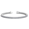 Lab Grown Round Diamond Tennis Bracelet in 14k White Gold (6 cctw F/G VS2/SI1) by Avera Group