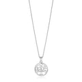 Sterling Silver inch Round Tree of Life Necklace by Avera Group