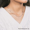 18k White Gold Diamond Cut Cable Link Chain (1.90 mm) by Avera Group