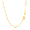 14k Yellow Gold Wire Paperclip Chain (2.70 mm) by Avera Group