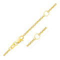 Double Extendable Cable Chain in 14k Yellow Gold (1.80 mm) by Avera Group