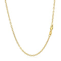 Double Extendable Cable Chain in 14k Yellow Gold (1.80 mm) by Avera Group