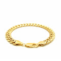 7.8mm 14k Yellow Gold Miami Cuban Semi Solid Bracelet by Avera Group